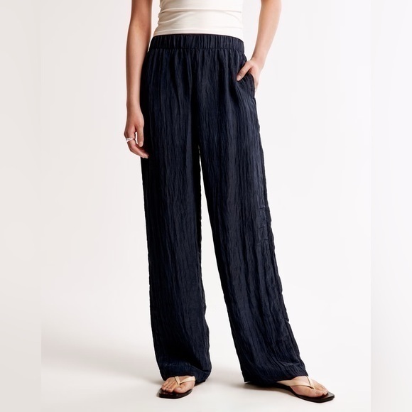 Gap Crinkle Crepe Pull On Pants Small - Picture 1 of 10